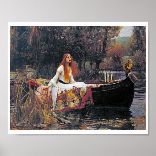 The Lady of Shalott, John William Waterhouse Poster (Voorkant)