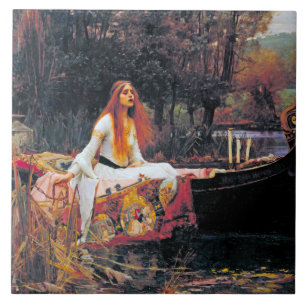 The Lady of Shalott, John William Waterhouse Tegeltje