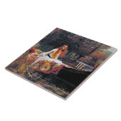 The Lady of Shalott, John William Waterhouse Tegeltje (Zijkant)