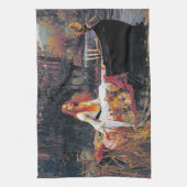 The Lady of Shalott, John William Waterhouse Theedoek (Verticaal)