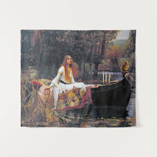 The Lady of Shalott, John William Waterhouse Wandkleed (Voorkant (horizontaal))