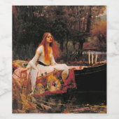 The Lady of Shalott - John William Waterhouse Wijn Etiket (Enkel label)