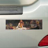 The Lady of Shalott (Medieval Beauty) Bumpersticker (Op auto)