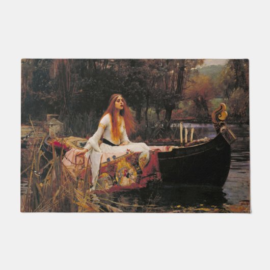 The Lady of Shalott (Medieval Beauty) Deurmat (Voorkant)
