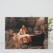 The Lady of Shalott (Medieval Beauty) Kaart (Staand voorkant)