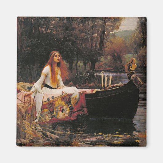 The Lady of Shalott (Medieval Beauty) Magneet (Voorkant)