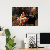 The Lady of Shalott (Medieval Beauty) Poster (Thuiskantoor)
