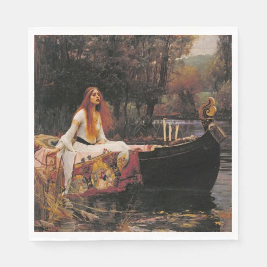 The Lady of Shalott (Medieval Beauty) Servet (Voorkant)