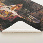 The Lady of Shalott (Medieval Beauty) Sherpa Deken (3/4)