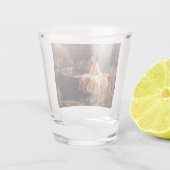 The Lady of Shalott (Medieval Beauty) Shot Glas (Achterkant)