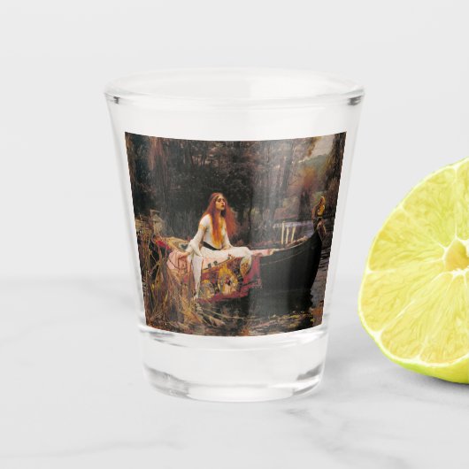 The Lady of Shalott (Medieval Beauty) Shot Glas (Voorkant)