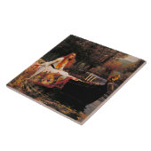 The Lady of Shalott (Medieval Beauty) Tegeltje (Zijkant)