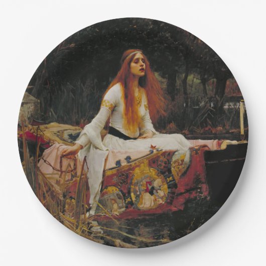 The Lady of Shalott Papieren Bordje (Voorkant)