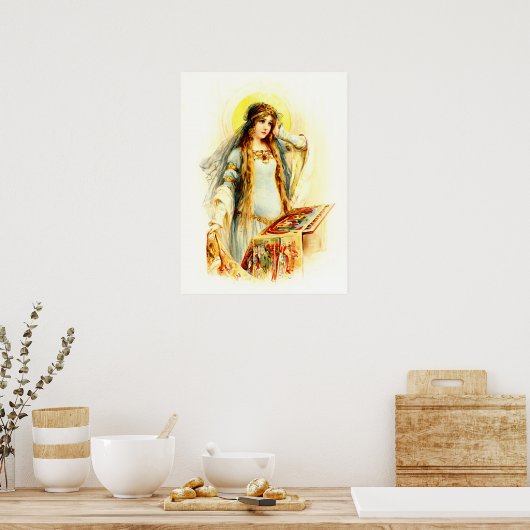 The Lady of Shalott Poster (Keuken)