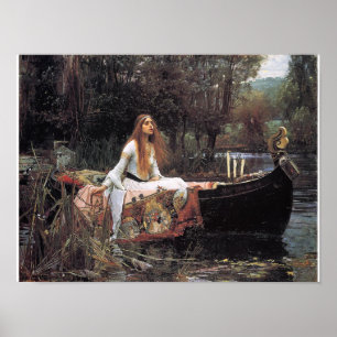 The Lady of Shalott Poster door John W. Waterhouse