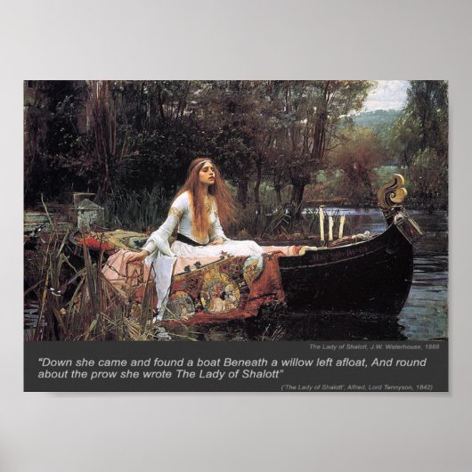 The Lady of Shalott print (Voorkant)