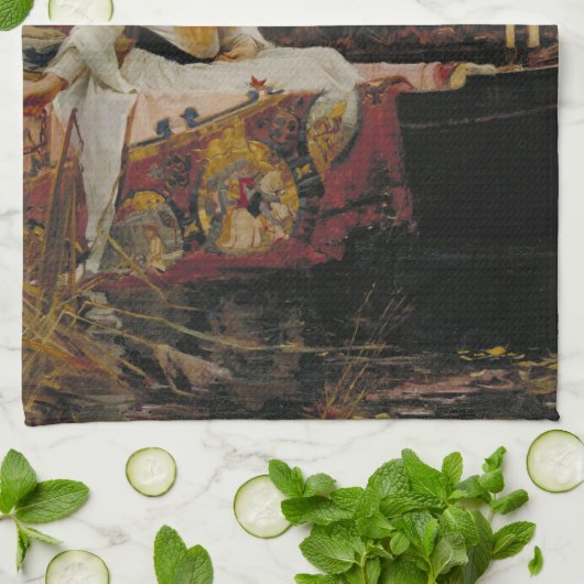 The Lady of Shalott Theedoek (Gevouwen)