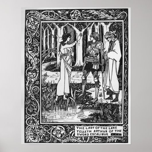 The Lady of the Lake telleth Arthur Poster (Voorkant)