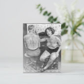 The Lady Tattoo Artist Briefkaart (Staand voorkant)