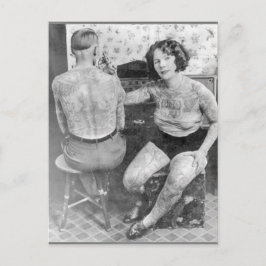 The Lady Tattoo Artist Briefkaart