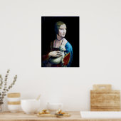 The Lady with an Ermine, Leonardo da Vinci Poster (Keuken)