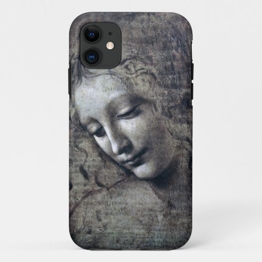 The Lady with Disheveled Hair, Leonardo da Vinci Case-Mate iPhone Case (Achterkant)