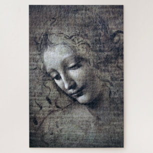 The Lady with Disheveled Hair, Leonardo da Vinci Legpuzzel