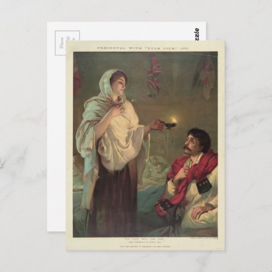 The Lady with the Lamp (Florence Nightingale) Briefkaart (Voorkant / Achterkant)