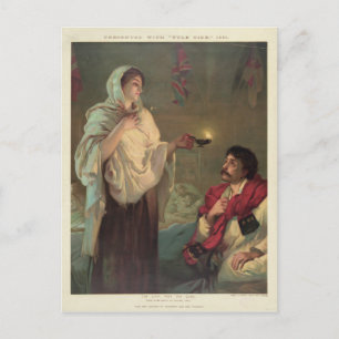 The Lady with the Lamp (Florence Nightingale) Briefkaart