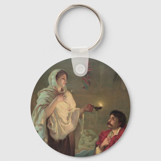 The Lady with the Lamp (Florence Nightingale) Sleutelhanger (Voorkant)