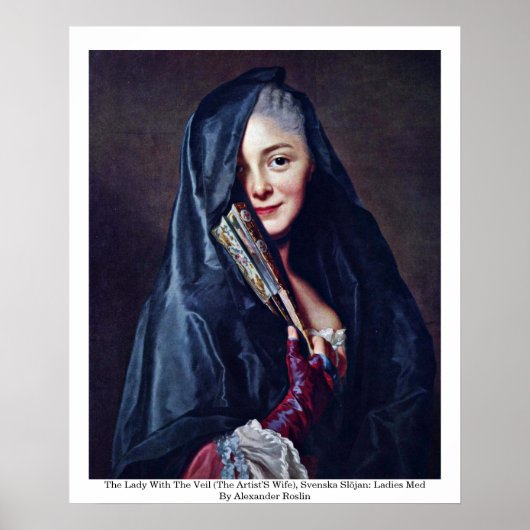 The Lady with the Veil (vrouw van de kunstenaar) Poster (Voorkant)
