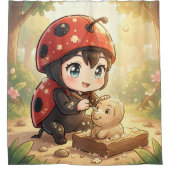 The Ladybug and the Hidden Nectar Kingdom.2 Douchegordijn (Voorkant)