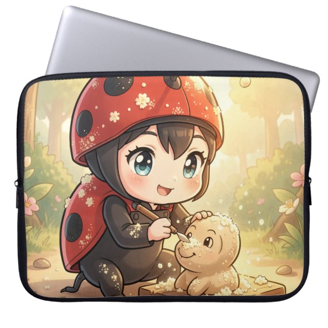 The Ladybug and the Hidden Nectar Kingdom.2 Laptop Sleeve (Voorkant)