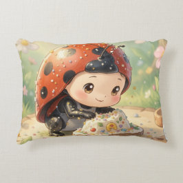 The Ladybug and the Hidden Nectar Kingdom Accent Kussen