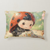 The Ladybug and the Hidden Nectar Kingdom Accent Kussen (Achterkant)