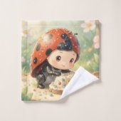 The Ladybug and the Hidden Nectar Kingdom Bad Handdoek (Wasdoekje)