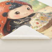 The Ladybug and the Hidden Nectar Kingdom Sherpa Deken (3/4)