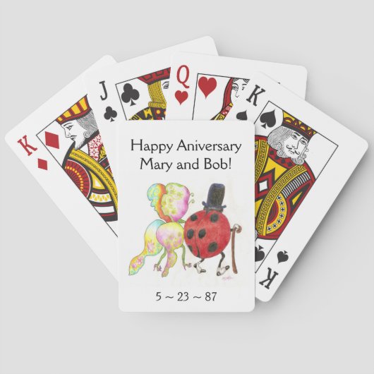 The Lady's Bug-kaarten Pokerkaarten (Achterkant)