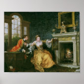 The Lady's Last Stake (Hogarth 1759) Poster (Voorkant)