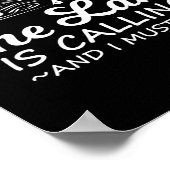 The Lake Is Calling And I Must Go Funny Boating Poster (Hoek)