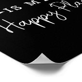 The Lake Is My Happy Place Camping Fishing Boating Poster (Hoek)