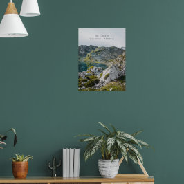 The Lakes of Covadonga, Asturias, Spain travel Poster