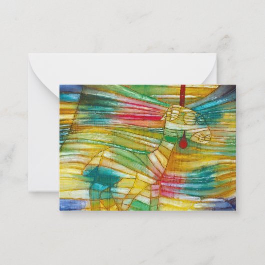 The Lamb, 1920 by Paul Klee Notitiekaartje (Voorkant)