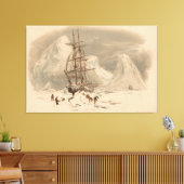 The Land’s End. Cornwall  Canvas Afdruk (Insitu (Woonkamer))