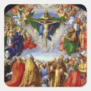 The Landauer Altarpart, All Saints Day, 1511 Vierkante Sticker