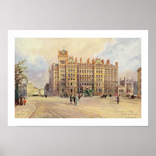 The Langham Hotel, Portland Place, London W. Poster (Voorkant)