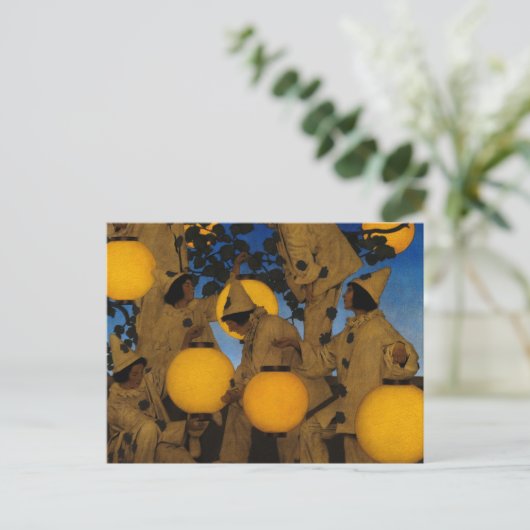 The Lantern Bearers, 1908, van Maxfield Parrish Briefkaart (Staand voorkant)