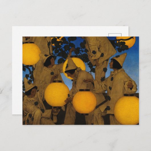 The Lantern Bearers, 1908, van Maxfield Parrish Briefkaart (Voorkant / Achterkant)