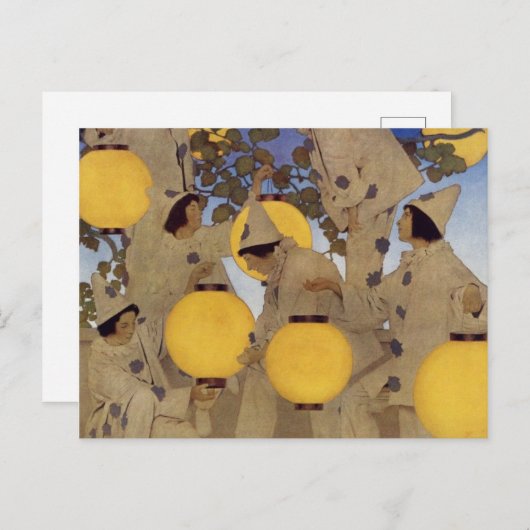 The Lantern Bearers - Maxfield Parrish Briefkaart (Voorkant / Achterkant)