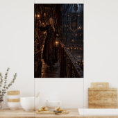 The Lantern Keeper | Gothic Circus Fine Art Poster (Keuken)